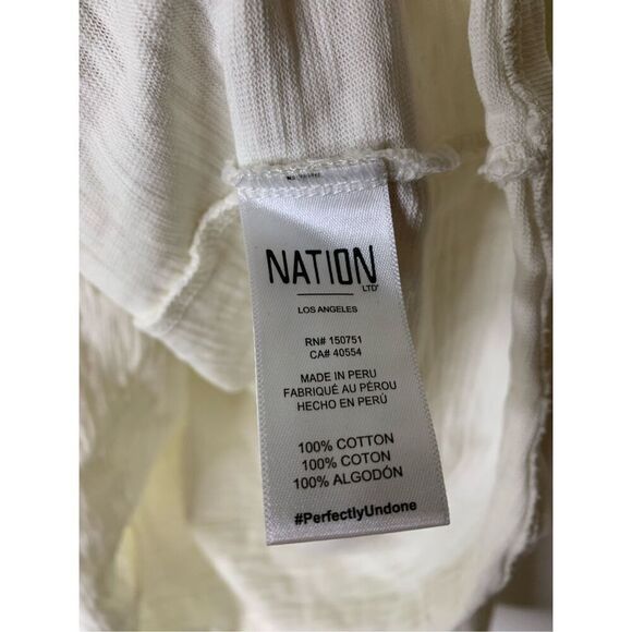 Nation LTD Krista Feminine Party Tee Puff 100% cotton women's size small - Picture 6 of 6